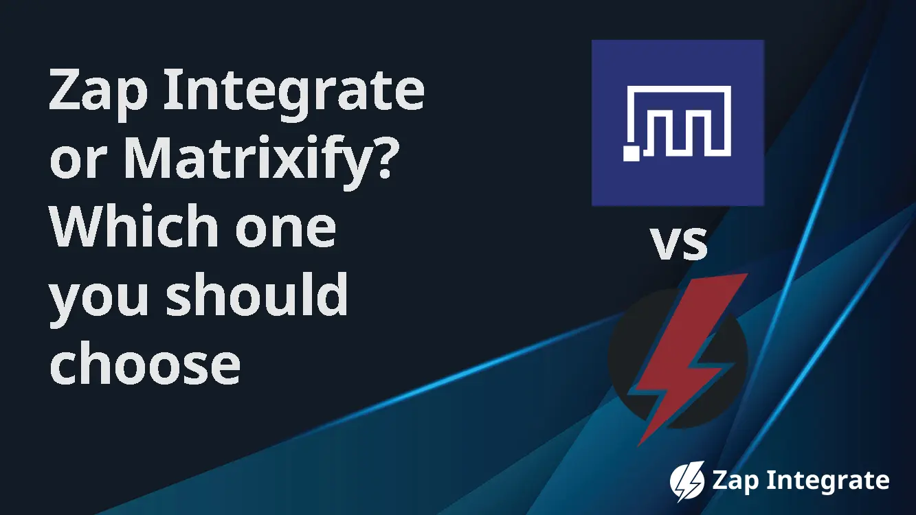 Matrixify and Zap Integrate comparison